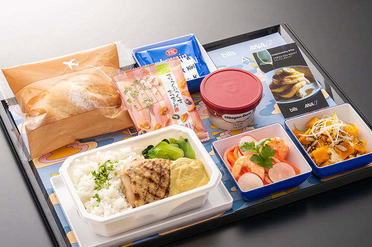 ANAとbillsのコラボレーション機内食